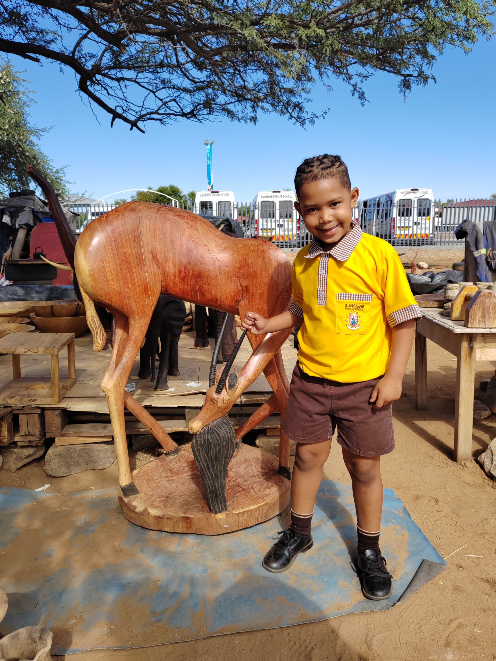 Learners exploring during a school outing